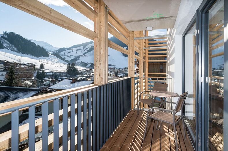 Apartment in Saalbach Hinterglemm mit drei Räumen.