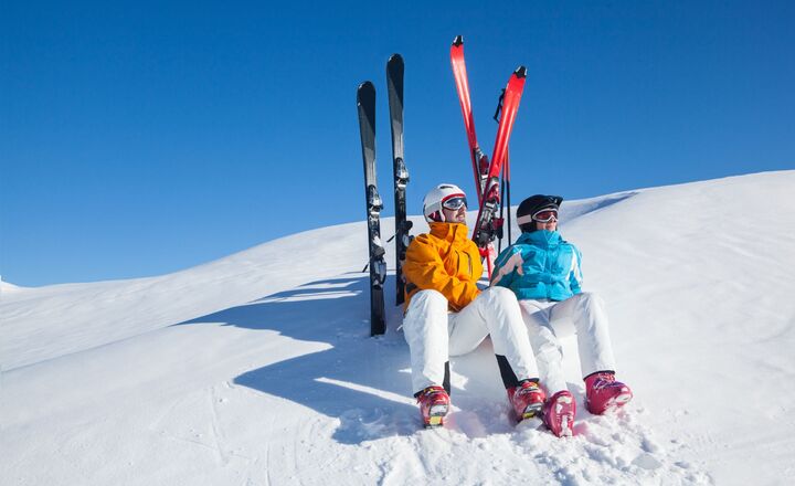 Sonnenskilauf im März in Saalbach Hinterglemm