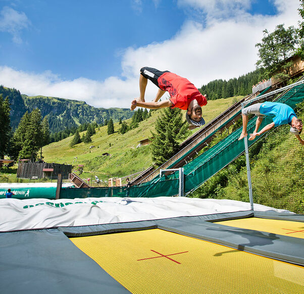 Der Jump and Slide Park in Saalbach Hinterglemm.