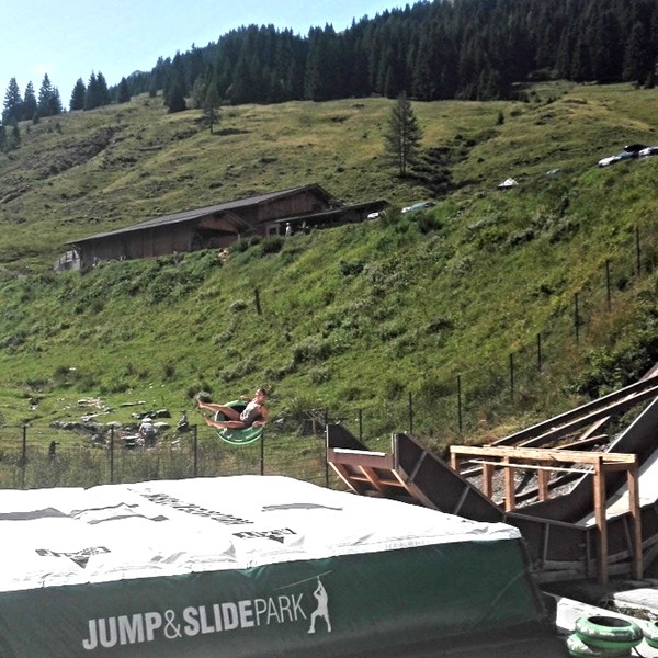 Der Jump & Slide Park in Saalbach Hinterglemm.